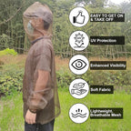 Aventik No-See-Um Mesh Mosquito Jacket Mosquito Pant for Outdoor, Multiple Sizes to Fit Everyone Stay Safe and Cool