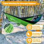 NATUREFUN Ultra-Light Travel Camping Hammock | 300kg Load Capacity,Breathable,Quick-Drying | 2 x Premium Carabiners,2 x Nylon Slings Included | Outdoor Indoor Garden