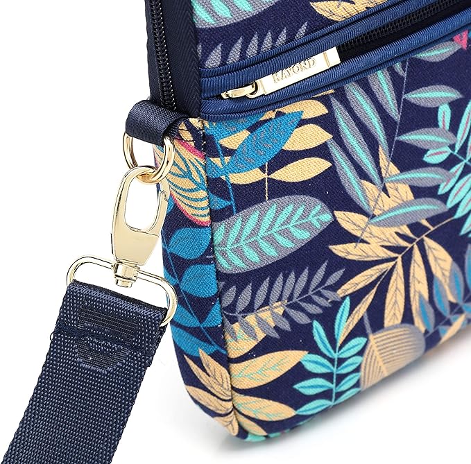 kayond Forest Series Bule Patten Waterproof Laptop Shoulder Messenger Bag Case Sleeve for 14 Inch 14.1 Inch Laptop
