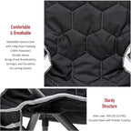 SUNNYFEEL Oversized Folding Camping Chair 500 LBS Heavy Duty Lawn Chairs with Black Portable Folding with Armrest, Cup Holder, Pocket ＆Bag for Outdoor Camping/Beach/Travel/Picnic/Fishing