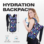 Sojourner Rave Hydration Pack - Hydration Backpack - Hydropack with 2L Bladder - Water Backpack for Festivals, Hiking, Running, Biking and More