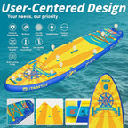 Journey 11'6" / 11'×34" / 11'×35" Extra Wide Paddle Board, One-Stop Premium SUP Board Accessories, Tailored Fins, Stable Inflatable Stand Up Paddle Boards for Youth/Adults of All Skill Levels