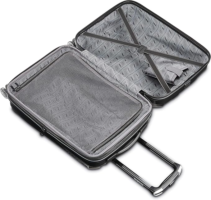 Samsonite Centric 2 Hardside Expandable Luggage with Spinner Wheels, 2-Piece Set (20/24), Black