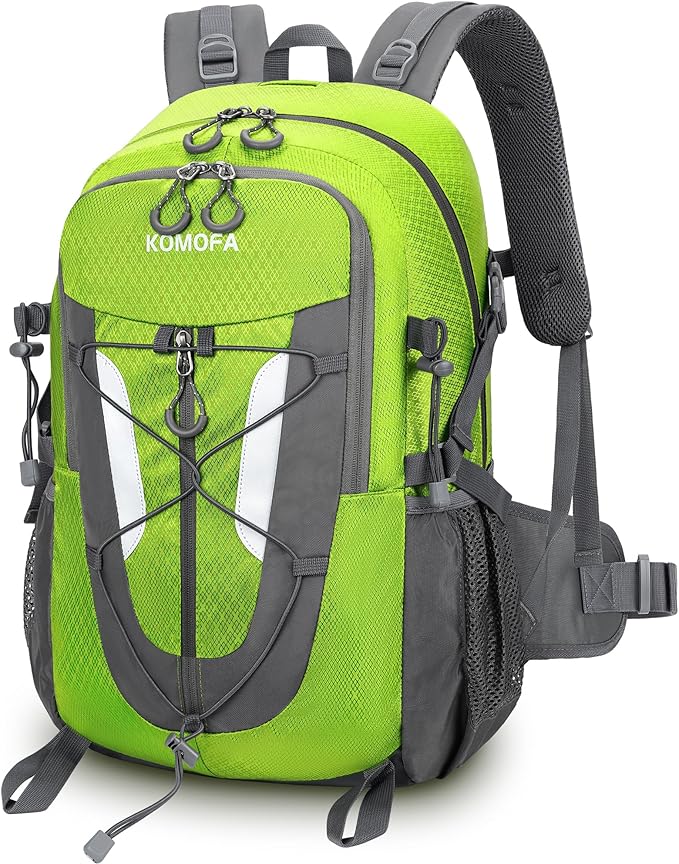 Hiking Backpack 30L Lightweight Travel Daypack Small Day Pack for Men Women Outdoor Camping Backpacking, Green