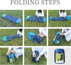 AceCamp Glow in The Dark Mummy Sleeping Bag for Kids and Youth, Temperature Rating 30°F/-1°C, Water-Resistant for Camping, Hiking, and Slumber Party