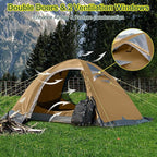2 Person Backpacking Tent, Waterproof 4 Season Tent, Windproof Cold Weather Winter Tent for Camping, Hiking, Hunting, Cycling