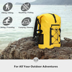 STOVER 5/10/25/30/40/55L Waterproof Backpack- Floating Dry Bag for Kayaking, Travel, Beach, Hiking, & Camping, Men/Women
