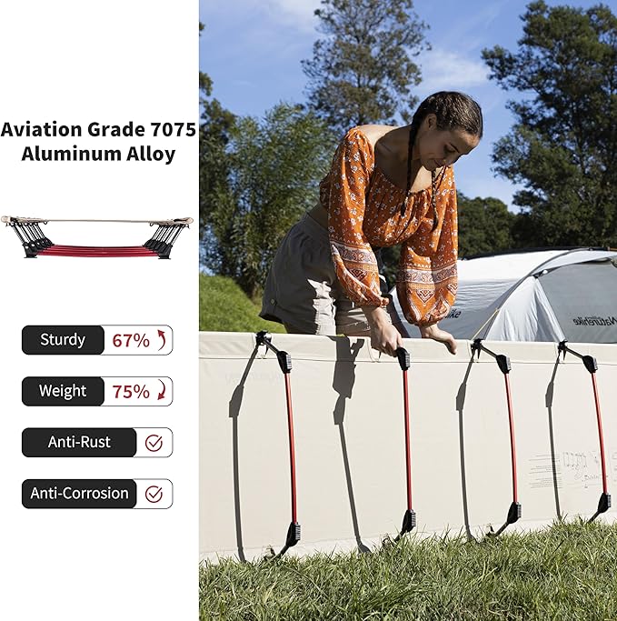 Naturehike GreenWild Camping Cot, Ultralight Folding Backpacking Cot, 60-Second Easy Set-Up, Supports 330lbs, Portable Camping Bed for Adults for Camping Hiking Travel Home