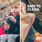 BEARCLAW Smores Sticks for Fire Pit - Accessories for Campfire Marshmallow Roasting Sticks Smores Kit Outdoor-Smore Skewers Hot Dog Fork For Outside, Camping Essentials Bonfire Gear Long 32" 24 Pack