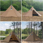 FireHiking Camping Hot Tent 4-8 Person Tipi Tent with Stove Jack for Bushcraft, Cooking and Heating