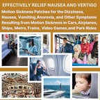 Motion Sickness Patches for Cruise,Car,Bus,Ships,Airplane,Park Rides - Non-Drowsy - Travel Essentials for Adults and Kids (28 Count (Pack of 1))