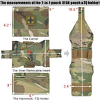2-in-1 Micro Med Kit Med Pouch Tactical Mini First Aid Pouch Empty Small IFAK Pouch Compact Med Pouch EDC Bag with Tourniquet Holder |MOLLE Belt IFAK Micro Trauma Kit Pouch