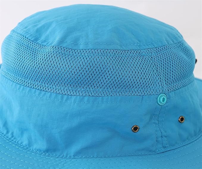 Connectyle Wide Brim Sun Hat for Men Breathable Cowboy Boonie Hat UPF 50+ Sun Protection Bucket Hat for Fishing Hiking