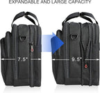 KROSER Laptop Bag Premium Laptop Briefcase Fits Up to 17.3 Inch Laptop Expandable Water-Repellent Shoulder Messenger Bag Computer Bag for Travel/Business/Men/Women-Black