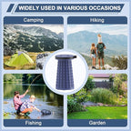 ALEVMOOM 2025 Upgraded 18.1" Collapsible Stool with Cushion & Carry Bag, 600lbs Max Weight Portable Telescoping Stool, More Sturdy Lightweight Retractable Seat Folding Chair for Camping & Outdoors