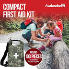 Avalanche First Aid Kit in Dry Bag, 103 Pcs Emergency Supplies Kit in Waterproof Bag for Home, Car, Travel, Sports or Camping, Durable, Ideal for Water Activities, Survival Gear Kit