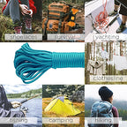 TECEUM 5/32" Paracord Rope 1000 – 1000ft / 200ft / 100ft / 50ft – Tactical Parachute Cord 4mm – 45+ Colors – Nylon String for Survival & Camping Gear – Stripe Cord for Survival – Utility Rope