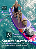 SLOOSH Inflatable Stand Up Paddle Board, 10'6" Inflatable Paddle Boards with Premium Accessories, Non-Slip EVA Deck, Ultra-Light Carry Bag Pump, Meander SUP for Youth & Adults