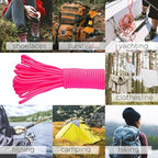 TECEUM 5/32" Paracord Rope 1000 – 1000ft / 200ft / 100ft / 50ft – Tactical Parachute Cord 4mm – 45+ Colors – Nylon String for Survival & Camping Gear – Stripe Cord for Survival – Utility Rope