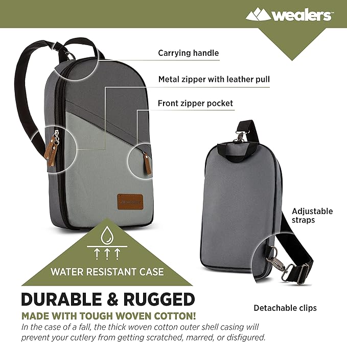 Camp Kitchen Cooking Utensil Set Travel Organizer Grill Accessories Portable Compact Gear for Backpacking BBQ Camping Hiking Travel Cookware Kit Water Resistant Case