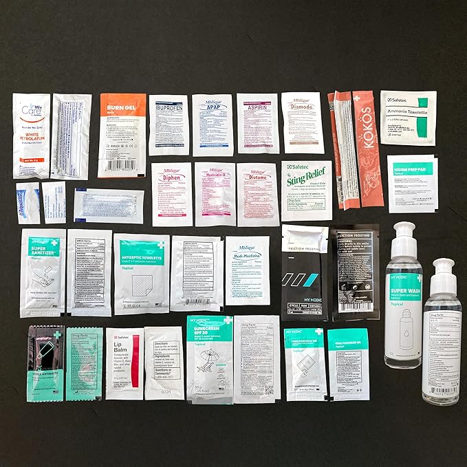 MY MEDIC MyFAK PRO Ifak First Aid Kit - 140 Life Saving Trauma and Medical Items - HSA FSA Home Medical Kit for Camping or Car - Red