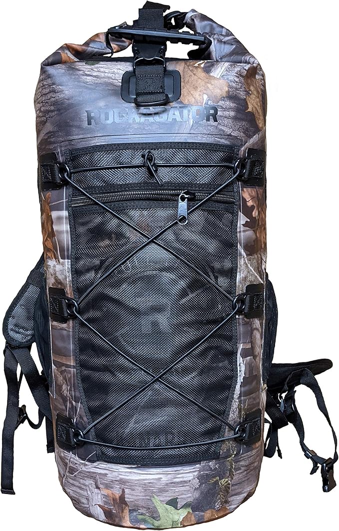 Kanarra 90L Waterproof Backpack for Camping, Hiking, Mountaineering, Backpacking, Hunting, Fishing, Canoeing, Outdoor Activities, The Wet Outdoors - Large Capacity, Roll Top Closure, Camo