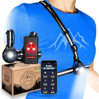 AVANTO PRO Chest Light, Original, USB-C Rechargeable, Running Lights for Runners, 500lm Adjustable Beam, 3-5h Use Time, Running Headlamp Flashlights, Walking Lights for Night Walking, Black