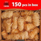 150 pcs Fire Starter for Indoor and Outdoor Use - Natural, Eco-Friendly Firelighter for Grills, Smokers, Fire Pits, Wood Stoves - Waterproof, All-Weather Charcoal Starter, Fire Starters for Campfires