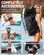 Inflatable Stand Up Paddle Board 10'8“*34"/11'*33" Extra Wide Paddle Boards for Adults, SUP with Premium Accessories & Nylon Backpack, Adjustable Paddle, Hand Pump, Bottom Fin, Leash