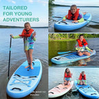 Niphean（Ultra-Light）Inflatable Paddle Board with (Beginner Friendly) StabilTrac Fin and Durable SUP Accessories, 10' Stand Up Paddle Boards for Adults & Youth, Versatile Yoga Paddle Board, Gift Ideas