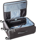 Samsonite Solyte DLX Softside Expandable Luggage with Spinner Wheels, Mineral Grey, Checked-Medium 25-Inch