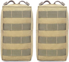 Tacticool 2 Pack Molle Pouches - Tactical Compact Water-Resistant EDC Pouch