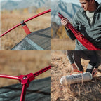 Near Zero 1-3 Person Ultralight Backpacking Tents, up to 2 Doors, 20D Ripstop Waterproof Sealed Nylon, Freestanding, Rainfly, 3 Season, with Lightweight Aluminum Frame. Easy Setup System