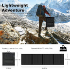 Portable 200 Watt 12V Foldable Solar Panel with Adjustable Kickstands and Waterproof IP65 Design for Power Station, Travel, Outdoor Camping, RVs, and Off-Grid Applications