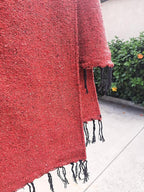 Open Road Goods Solid Color Mexican Yoga Blanket – Large Handwoven Throw for Yoga, Beach, Camping or Home – Soft and Durable Cotton Blend