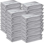 Kanayu 100 Pack Emergency Thermal Blankets Bulk 64 x 84 Disposable Foil Space Blankets for Survival First Aid Camping Hiking Outdoor