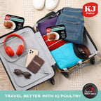 KJ Poultry Kosher Parve Ready Meals - Eggplant Parmesan, MRE Meals Ready to Eat, Halal, (12 Pack) Prepared Entree Fully Cooked, Shelf Stable Microwave Dinner Travel, Military, Camping, Emergency