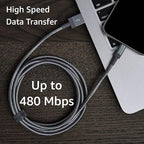Amazon Basics USB-A to Lightning Cable, Apple MFi Certified, Nylon Braided Cord, Fast Charger for iPhone 14 13 12 11 X Xs Pro, Pro Max, Plus, iPad, 6 Foot, Dark Gray