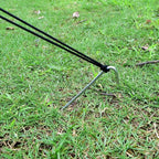 9 Inch Tent Stake Yard Inflatable Stakes Metal Tent Pegs Heavy Duty Ground Stake Fence Hooks Camping Spikes for Canopies, Tarp and Outdoor Christmas Decorations (60)