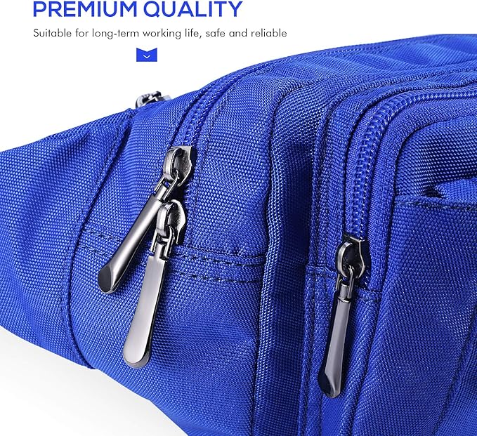 CXWMZY Fanny Packs For Women & Men Waist Pack Hip Bum Bag with Multi-Pockets Large Capacity Waterproof Casual Bum Bag for Disney Traveling Casual Cycling Running Hiking