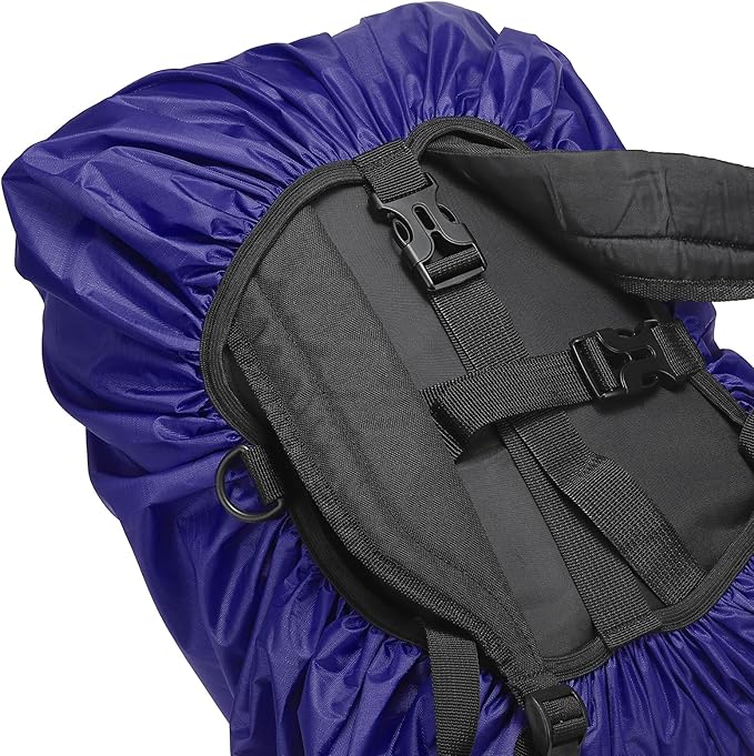PATIKIL Waterproof Backpack Rain Cover Oxford Cloth Backpack Cover Anti-Slip Cross Buckle Straps for Hiking Camping