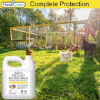 Premo Guard Poultry Spray - 128 oz - Kill Scaly Leg, Mites, Fleas, Lice, & Other Pest on Chickens and in Coops - Natural Plant Based Oils for Control, & Prevention - Family Safe with No Egg Withdrawl