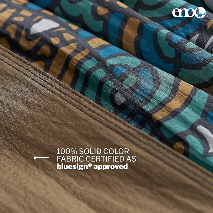 ENO DoubleNest Hammock - Lightweight, Portable, 1 to 2 Person Hammock - for Camping, Hiking, Backpacking, Travel, a Festival, or The Beach - Roots Studio Special Edition