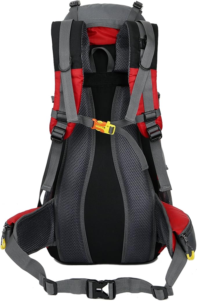 WoneNice 50L(45+5) Waterproof Hiking Backpack - Outdoor Sport Daypack with Rain Cover