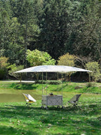 ONEFOREST Camping Chair, Foldable Portable Backpacking Chair for Beach Camp Hiking Outdoor Sport, Beige