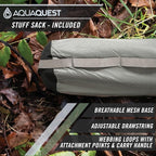 AquaQuest Defender Tarp – Heavy-Duty Waterproof (20,000 mm) Seam-Taped Rain Fly for Camping, Bushcraft & Survival
