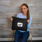 EverSnug Premium Travel Blanket Pillow - Soft 2 in 1 Airplane Blanket with Soft Bag Pillowcase, Hand Luggage Sleeve and Backpack Clip (Black)