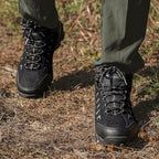 SHULOOK Men's Waterproof Hiking Boots Non-Slip Lightweight Mid Top Ankle Boot Breathable Hiker Trekking Shoes