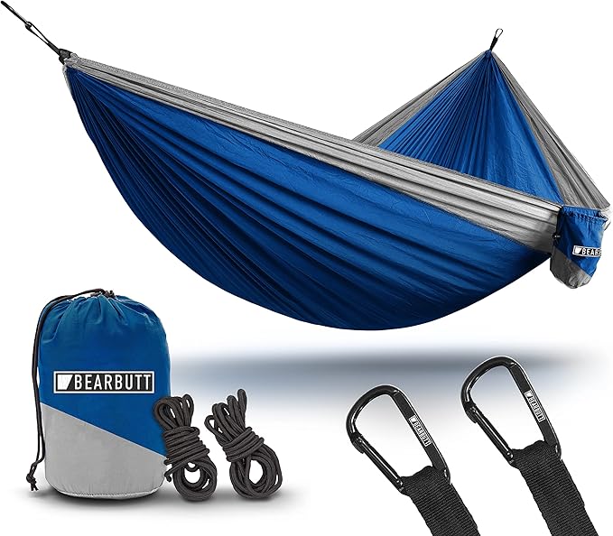 Bear Butt 2 Person Portable Hammock - Backpacking to Camping - Double Hammock for Travel & Outdoor