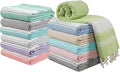 LANE LINEN Turkish Beach Towels Set of 12, Oversized Beach Towel, Lightweight Beach Essentials for Women, Large Pool Towel, Absorbent & Quick Dry, Sand Free Beach Towel, 39"x71" - Dazzling Dozen
